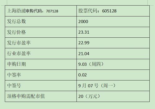 上海沿浦中簽號公布，605128沿浦中簽號在線查詢與結果查看全指南